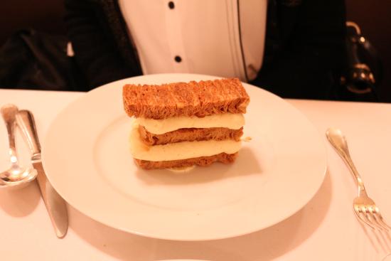 Benoit Paris signature dishes Seared Sea Scallops
Millefeuille Classique À la Vanille
Coeur de Saumon Fumé Pommes de Terre Et Aneth
